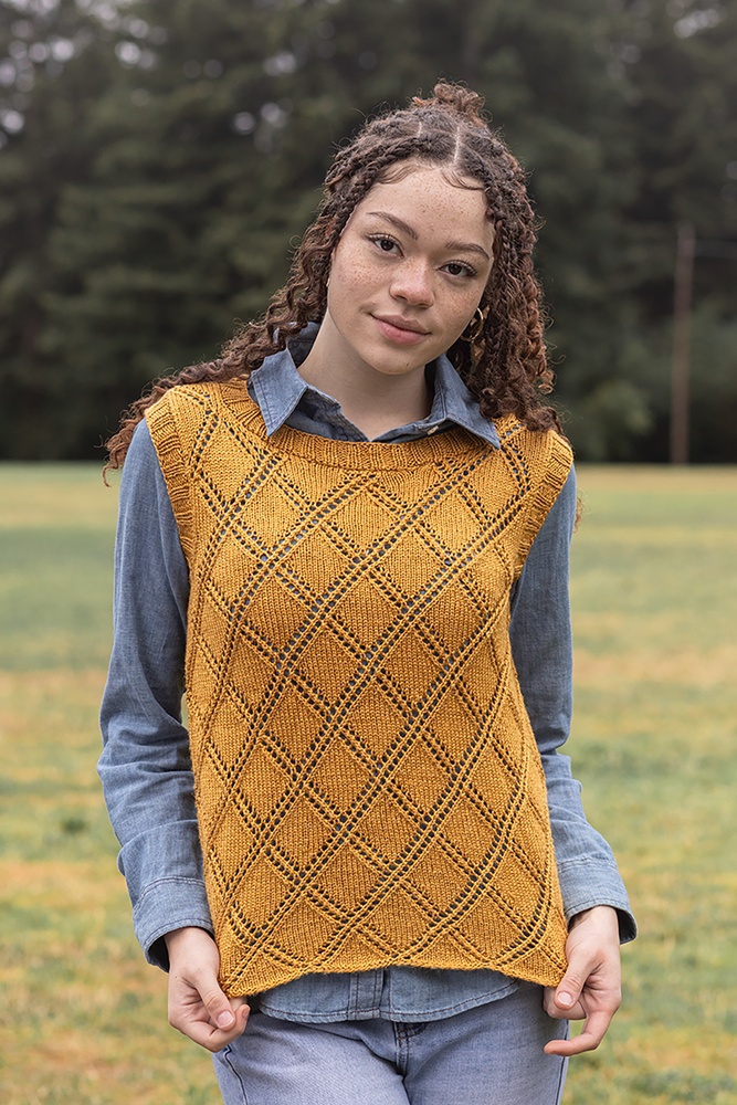 Trellis Top in Shell