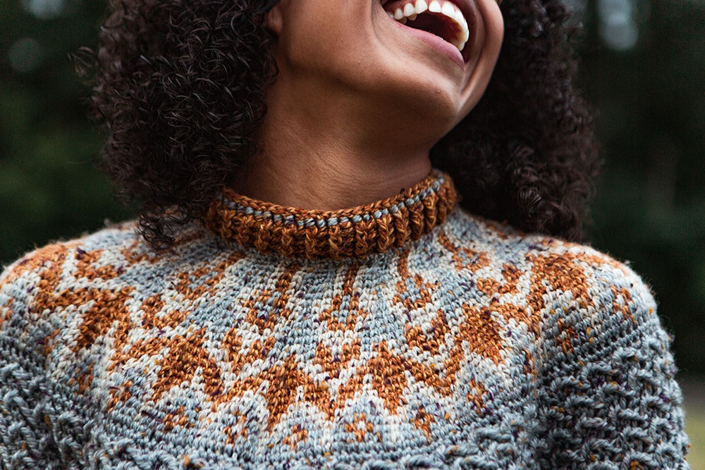 Free crochet pattern yoke sweater