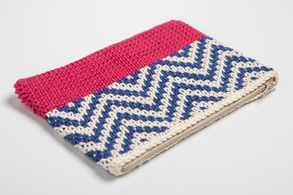 Tapestry Zipper Pouch Crochet