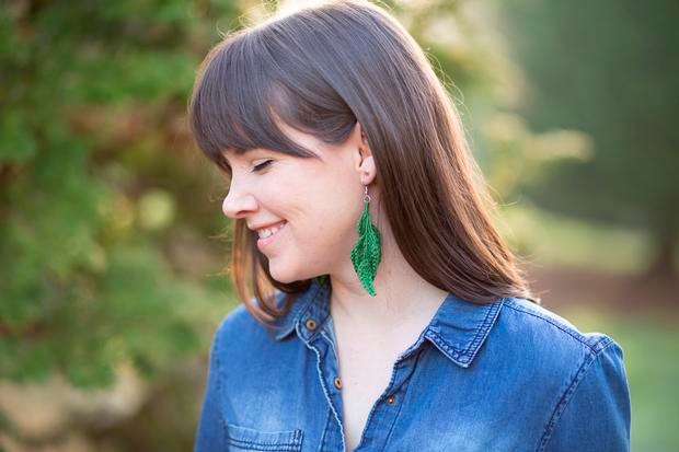 Hanging 2025 leaf earrings