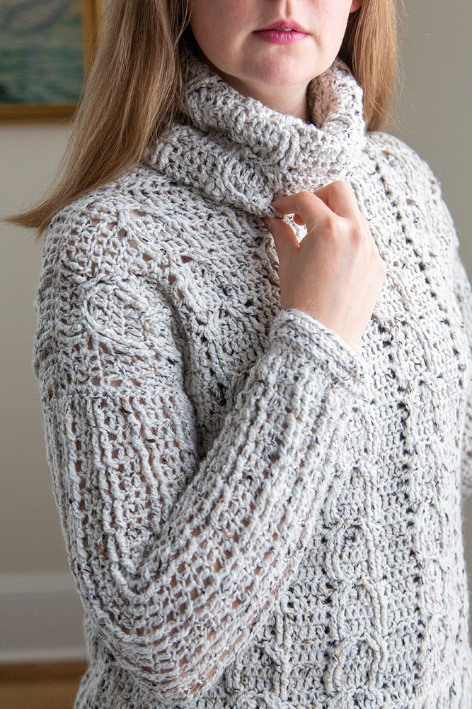 Easy cowl hotsell neck sweater pattern