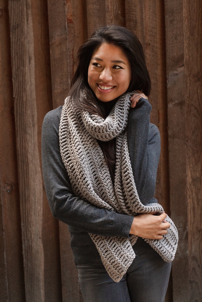 oversized scarf crochet pattern