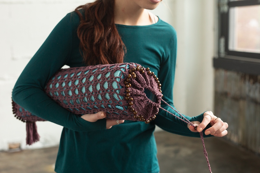 Ravelry: Ananda Yoga Mat Bag pattern by Lindsey Roe