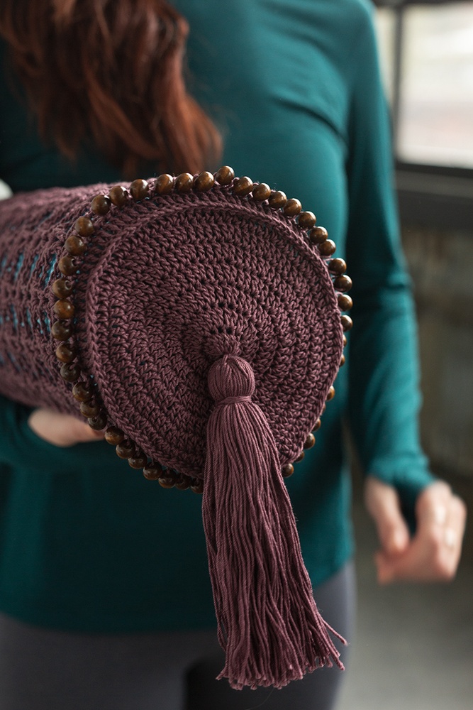 Life Made Creations: crochet yoga mat bag