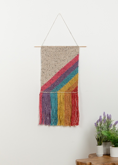 Crochet Rainbow Wall Hanging