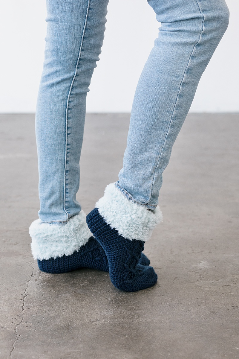 Summit Slipper Socks | Crochet.com