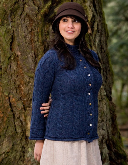 Otter Crest Coat - knitting pattern