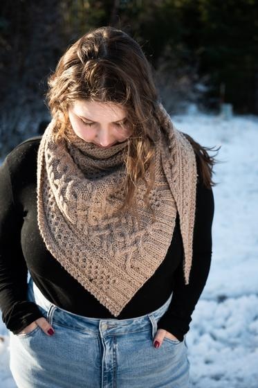 Aspens Asymmetric Shawl - Elegant Knitting Pattern | KnitPicks