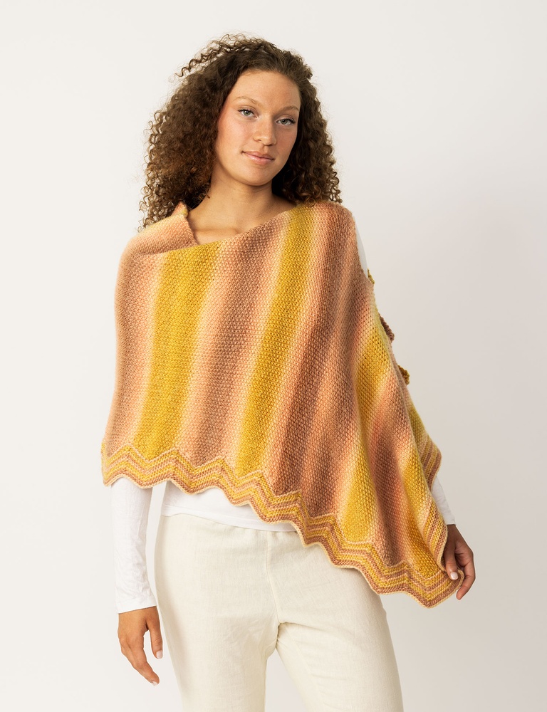 Desert Dunes Poncho - Stylish Knitting Pattern | KnitPicks