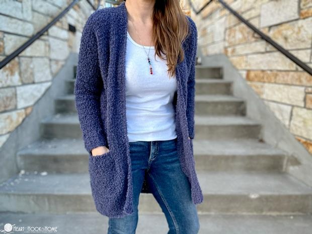Bernadette Boucle Cardi – Cozy Crochet Pattern
