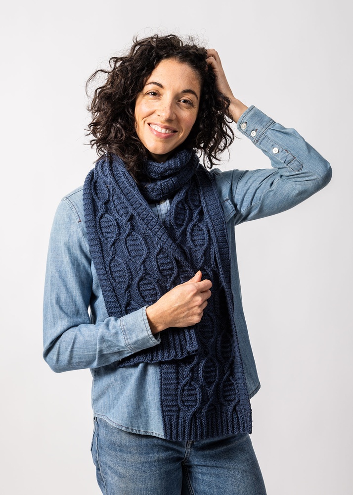 Seeds and Ladders Scarf – Chic Knit Pattern for All Seasons