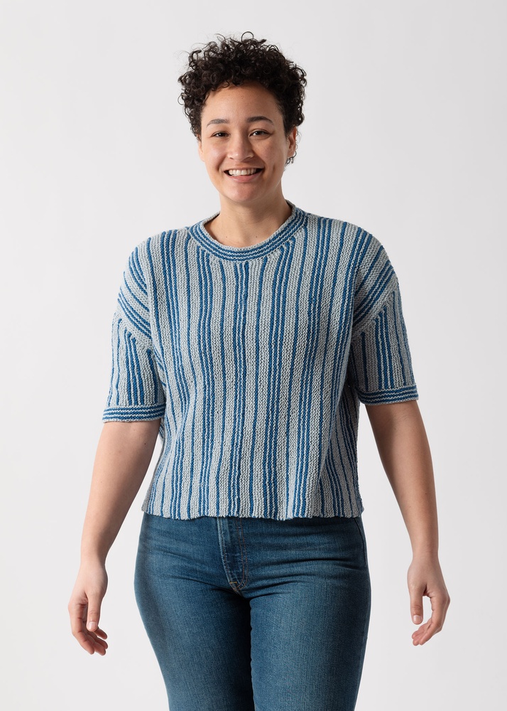 Pinstriped Top – Knit Pattern