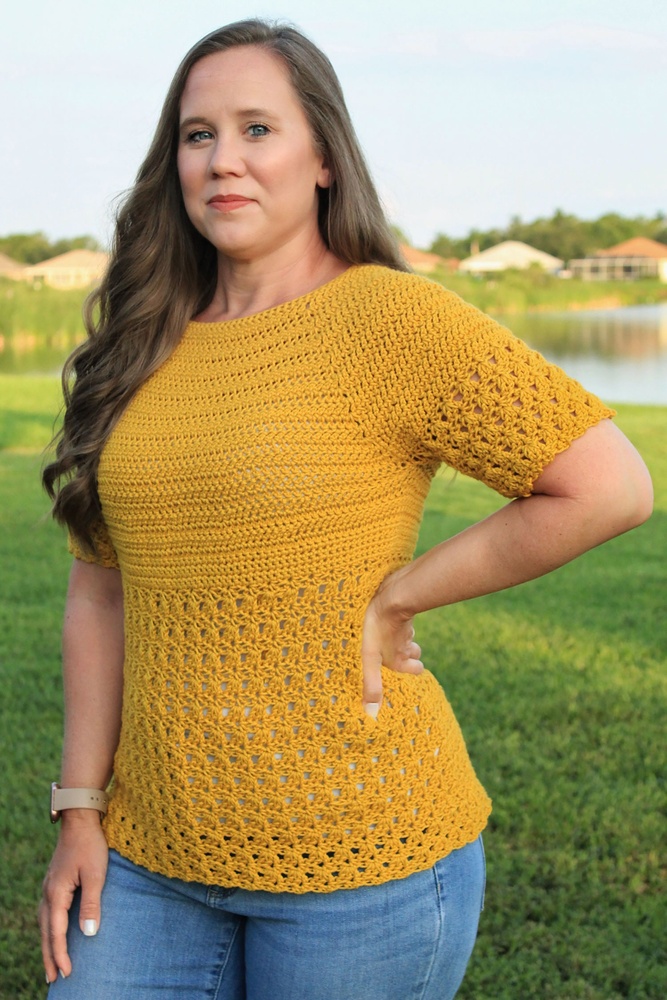 Claudine Linen Blouse in Primrose