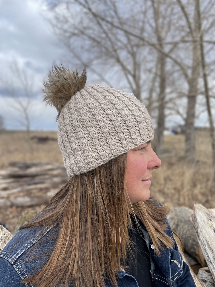 Quietude Cable Hat Knitting Pattern