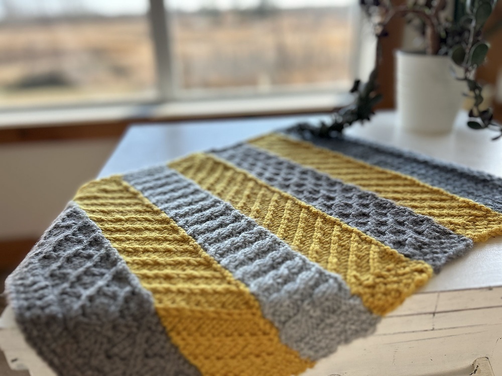 C2F C2B Cable Blanket Crochet Pattern