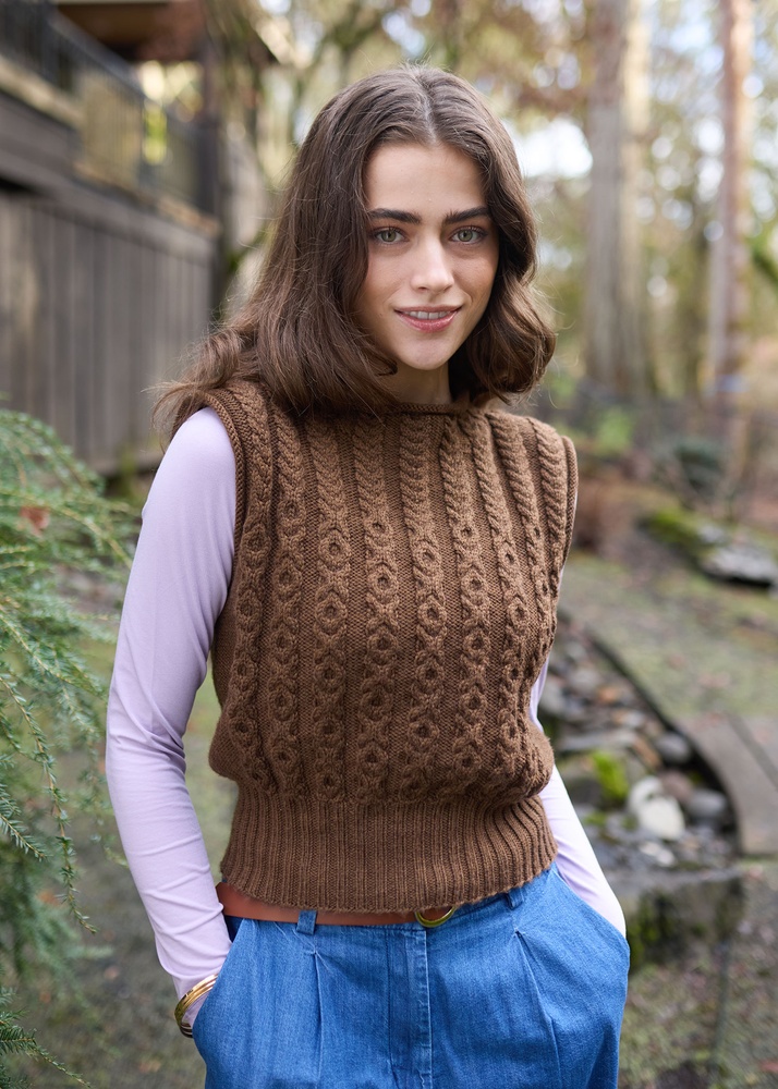 X's and O's Vest | KnitPicks.com