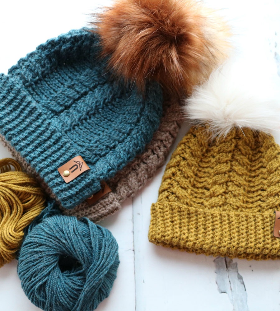 Stringed Toque Braided Fishtail Toque Pattern Kit | Crochet.com