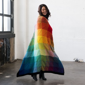 Hue Shift Afghan Kit - Worsted Weight
