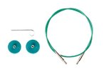 Options Interchangeable Circular Knitting Needle Cables - Green single pack