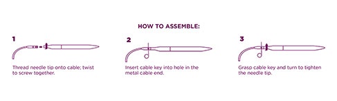 Knit Picks 80637 options Interchangeable Needle Cable Connectors