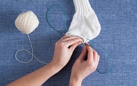 How to Knit Socks on Circular Needles (with Pictures) - wikiHow