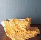 Fancy Cables and Lace Baby Blanket