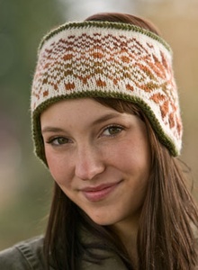 Klondike and Snow Reversible Fair Isle Headband