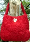 Lady In Red Felted Crochet Evening Bag Pattern