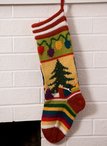 Mix-It-Up Intarsia Christmas Stocking Pattern