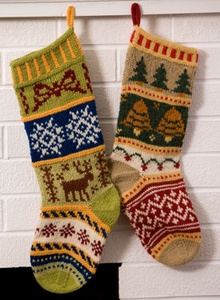 Mix-It-Up Stranded Christmas Stockings
