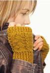 Crochet Braided Fingerless Mitts Pattern