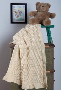 As Sweet As Honey Baby Blanket - knitting pattern