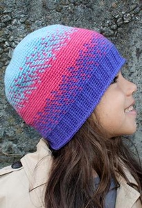 All Ages Pixelated Crochet Beanie