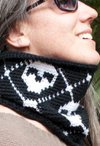 Tartan Skull Crochet Cowl