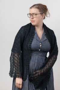 Midnight in Paris Lace Wrap - knitting pattern