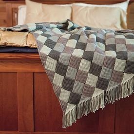 Squared Away Crochet Throw - knitting pattern