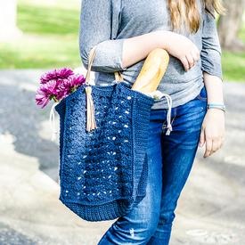 French Market Crochet Tote - knitting pattern