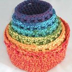 Maracas Crochet Bowls, set of 6