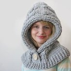 51 Degrees North - Crochet Hooded Cowl