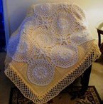 Paneled Lace Crochet Afghan
