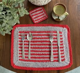 Celebration Coaster & Placemat - knitting pattern