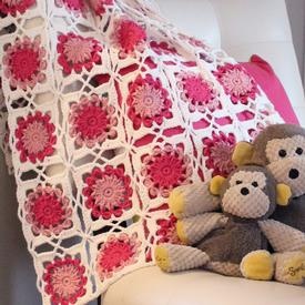 Bed of Flowers Baby Blanket
