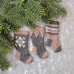 Nordic Christmas Stocking Ornament Set