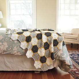 Busy Bee Throw - knitting pattern