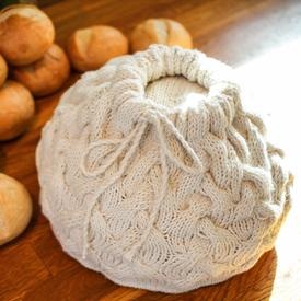 Cabled Braid Bread Warmer