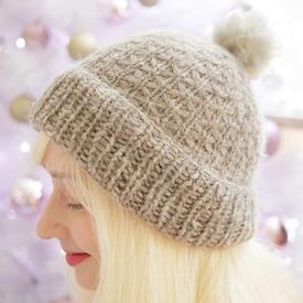 Lattice Beanie - knitting pattern