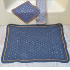 Basketweave Lace Bath Set Pattern