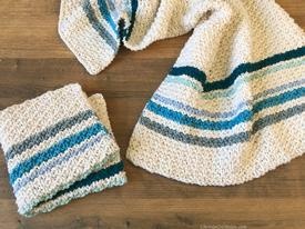 Via Washcloth and Hand Towel - knitting pattern