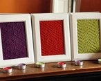 Aztec Textures Knitted Wall Art Pattern
