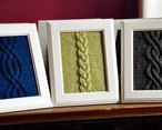 Cable Panels Knitted Wall Art Pattern